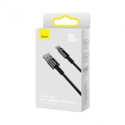 Кабель BASEUS tungsten gold fast charging data cable USB to type-c 100W 2m - Black (CAWJ000101)
