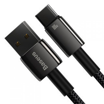 Кабель BASEUS tungsten gold fast charging data cable USB to type-c 100W 2m - Black (CAWJ000101) Кабель BASEUS tungsten gold fast charging data cable USB to type-c 100W 2m - Black (CAWJ000101)