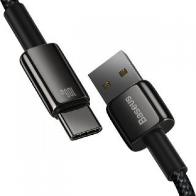 Кабель BASEUS tungsten gold fast charging data cable USB to type-c 100W 2m - Black (CAWJ000101) Кабель BASEUS tungsten gold fast charging data cable USB to type-c 100W 2m - Black (CAWJ000101)