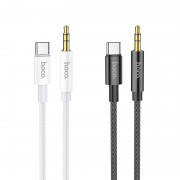 Кабель hoco AUX UPA19 digital audio conversion cable for Type-C (Type-C male connector to DC3.5 male connector) - Silver