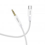 Кабель hoco AUX UPA19 digital audio conversion cable for Type-C (Type-C male connector to DC3.5 male connector) - Silver