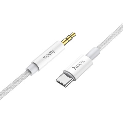 Кабель hoco AUX UPA19 digital audio conversion cable for Type-C (Type-C male connector to DC3.5 male connector) - Silver Кабель hoco AUX UPA19 digital audio conversion cable for Type-C (Type-C male connector to DC3.5 male connector) - Silver