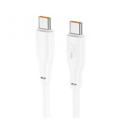 Кабель Hoco X93 Force 100W fast charging data cable Type-c to Type-c (L=1M) - Белый Кабель Hoco X93 Force 100W fast charging data cable Type-c to Type-c (L=1M) - Белый