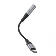 Аудио-переходник Hoco LS36 fresh digital Type-c to 3.5 audio converter - Черный