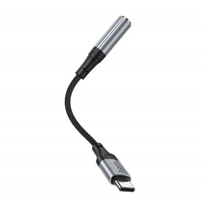 Аудио-переходник Hoco LS36 fresh digital Type-c to 3.5 audio converter - Черный Аудио-переходник Hoco LS36 fresh digital Type-c to 3.5 audio converter - Черный