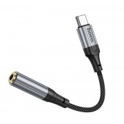 Аудио-переходник Hoco LS36 fresh digital Type-c to 3.5 audio converter - Черный