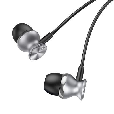 Наушники Hoco M106 Fountain metal universal earphones with microphone - Gray Наушники Hoco M106 Fountain metal universal earphones with microphone - Gray