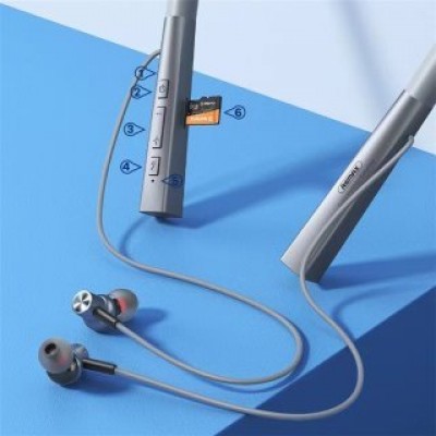 Беспроводные наушники Remax RB-S1 high-capacity wireless neckband sport earphones - Черный Беспроводные наушники Remax RB-S1 high-capacity wireless neckband sport earphones - Черный