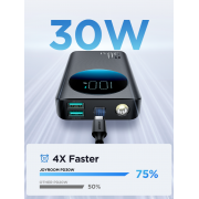 Power Bank Joyroom JR-PBF01 30W 10000mAh - Black ?With USB to Type-C Cable 0.25m-Black?