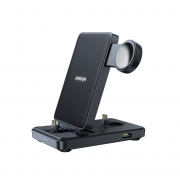 Беспроводная зарядка Joyroom JR-WQS02 4-in-1 Foldable Charging Station (Lightning Version) - Black