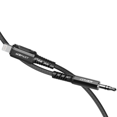 Аудиопереходник Acefast C1-06 Lightning to 3.5mm aluminum alloy audio cable - Black Аудиопереходник Acefast C1-06 Lightning to 3.5mm aluminum alloy audio cable - Black