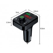 Автомобильное зарядное устройство Celebrat CC04 Car Multifunction Adapter QC3.0 - Black