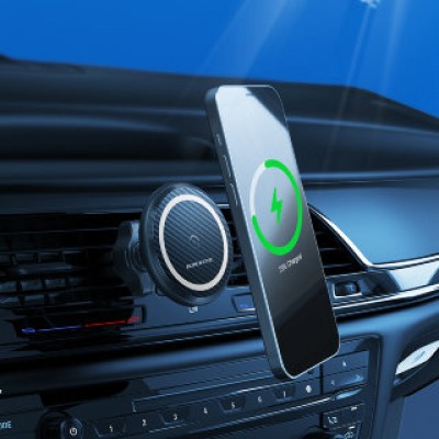 Автомобильный держатель Borofone BH45 с беспроводной зарядкой - Black Автомобильный держатель Borofone BH45 с беспроводной зарядкой - Black