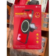 Автомобильный держатель Borofone BH45 с беспроводной зарядкой - Black