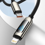 Кабель Baseus Display Fast Charging Data Cable Type-C to IP 20W 2m - Black (CATLSK-A01)