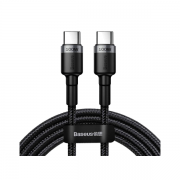 Кабель Baseus Cafule PD2.0 100W flash charging Type-C to Type-C cable (20V 5A)1m Gray+Black (CATKLF-DLG1)