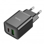 Зарядка Hoco N28 Founder PD20W+QC3.0 charger(EU) - Black