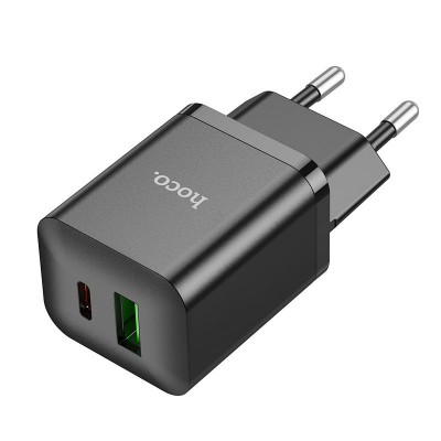 Зарядка Hoco N28 Founder PD20W+QC3.0 charger(EU) - Black Зарядка Hoco N28 Founder PD20W+QC3.0 charger(EU) - Black