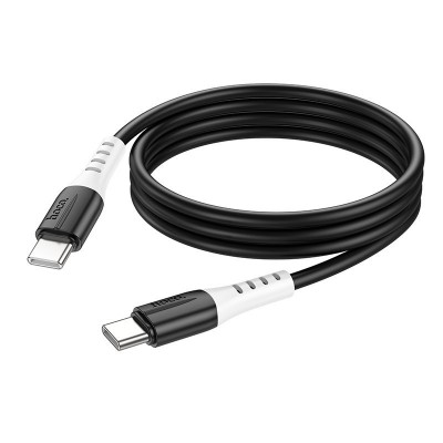 Кабель Hoco X82 Type-C to Type-C 60W silicone charging data cable - Black Кабель Hoco X82 Type-C to Type-C 60W silicone charging data cable - Black