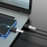 Кабель Hoco X82 Type-C to Type-C 60W silicone charging data cable - Black