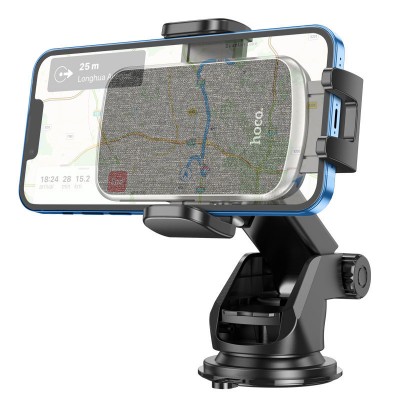 Автомобильный держатель hoco CA95 Polaris push-type telescopic suction cup car holder - Черный Автомобильный держатель hoco CA95 Polaris push-type telescopic suction cup car holder - Черный