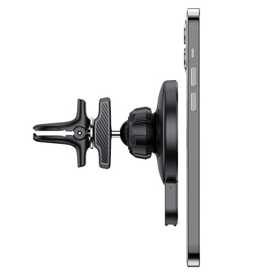 Автомобильный держатель hoco с беспроводной зарядкой CA85 Ultra - Black Автомобильный держатель hoco с беспроводной зарядкой CA85 Ultra - Black