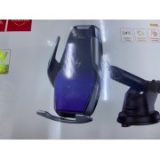 Автомобильный держатель с беспроводной зарядкой hoco S14 Surpass - Silver