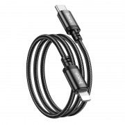 Кабель Hoco X89 Wind PD charging data cable iP(packaged) - Black