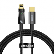 Кабель Baseus Explorer Series Auto Power-Off Fast Charging Data Cable Type-C to IP 20W 1m - Black (CATS000001)