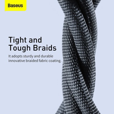 Кабель Baseus Crystal Shine Series Fast Charging, USB - Lightning, 2.4А, 2 м - Черный (CAJY000101) Кабель Baseus Crystal Shine Series Fast Charging, USB - Lightning, 2.4А, 2 м - Черный (CAJY000101)