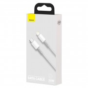 Кабель Baseus High Density Braided Fast Charging Data Cable Type-C to iP PD 20W 2m (CATLGD-A02) - White