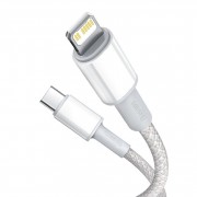 Кабель Baseus High Density Braided Fast Charging Data Cable Type-C to iP PD 20W 2m (CATLGD-A02) - White
