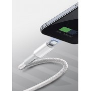 Кабель Baseus High Density Braided Fast Charging Data Cable Type-C to iP PD 20W 2m (CATLGD-A02) - White
