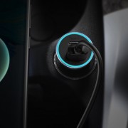 Автомобильное зарядное устройство Baseus Golden Contactor Pro Dual Quick Charger Car Charger U+C 40W (With Baseus Simple Wisdom Data Cable Type-C to iP 1m Black) (TZCCJD-B0G) - Dark Gray