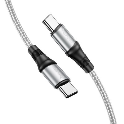 Кабель HOCO X50 Type-C to Type-C Exquisito 100W charging data cable(L=2M) - Gray Кабель HOCO X50 Type-C to Type-C Exquisito 100W charging data cable(L=2M) - Gray