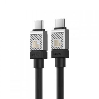 Кабель BASEUS CAKW000301 coolplay series fast charging cable type-c o type-c 100W 2m - Черный Кабель BASEUS CAKW000301 coolplay series fast charging cable type-c o type-c 100W 2m - Черный