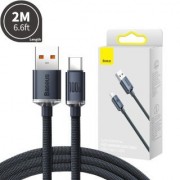 Кабель CW-FXP Baseus Crystal Shine Series Fast Charging Data Cable USB to Type-C 100W 2m - Black (CAJY000501)