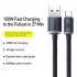 Кабель CW-FXP Baseus Crystal Shine Series Fast Charging Data Cable USB to Type-C 100W 2m - Black (CAJY000501) Кабель CW-FXP Baseus Crystal Shine Series Fast Charging Data Cable USB to Type-C 100W 2m - Black (CAJY000501)