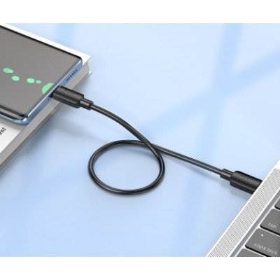 Кабель Hoco X96 Hyper 60W fast charging data cable Type-c to Type-c (L=0.25m) - Черный Кабель Hoco X96 Hyper 60W fast charging data cable Type-c to Type-c (L=0.25m) - Черный