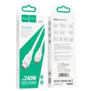 Кабель Hoco X93 Force 240W fast charging data cable Type-c to Type-c (L=1M) - Белый