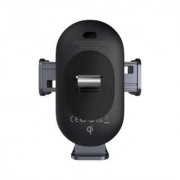 Автодержатель с беспроводной зарядкой Baseus LightChaser Series Wireless Charging Electric Car Mount 15W (C40355900121-00) - Черный