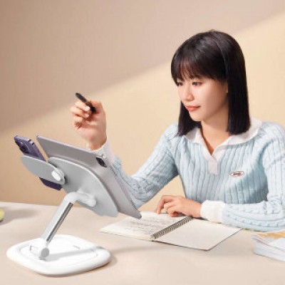 Настольный держатель для телефона/планшета Baseus seashell series Tablet/phone stand (B10451501211-00) - Белый Настольный держатель для телефона/планшета Baseus seashell series Tablet/phone stand (B10451501211-00) - Белый