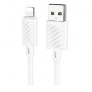 Кабель HOCO X88 gratified charging data cable for IP (packaged) - White