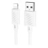 Кабель HOCO X88 gratified charging data cable for IP (packaged) - White Кабель HOCO X88 gratified charging data cable for IP (packaged) - White