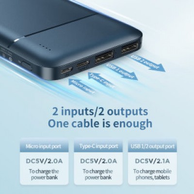 Power Bank Remax Lango series 10000mah RPP-96 - Black Power Bank Remax Lango series 10000mah RPP-96 - Black