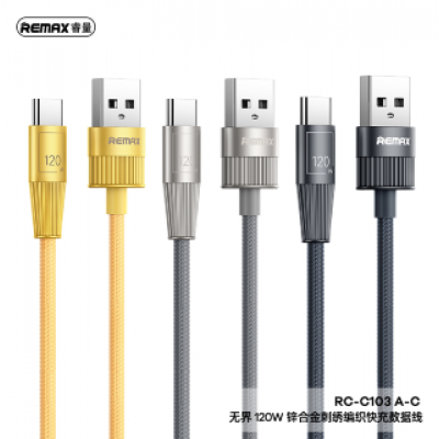 Кабель Remax Infinity series 120W zinc alloy braided fast charging data cable RC-C103 A-C - Blue Кабель Remax Infinity series 120W zinc alloy braided fast charging data cable RC-C103 A-C - Blue