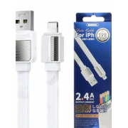 Кабель Remax Platinum pro series 2.4A Data cable RC-154i Lightining - White