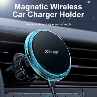 Автодержатель с беспроводной зарядкой Joyroom JR-ZS291 Magnetic Wireless Car Charger Holder(Air Vent) - Black Автодержатель с беспроводной зарядкой Joyroom JR-ZS291 Magnetic Wireless Car Charger Holder(Air Vent) - Black