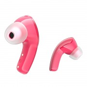 Беспроводные наушники Acefast T9 Crystal (Air) color bluetooth earbuds - Pomelo red