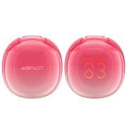 Беспроводные наушники Acefast T9 Crystal (Air) color bluetooth earbuds - Pomelo red